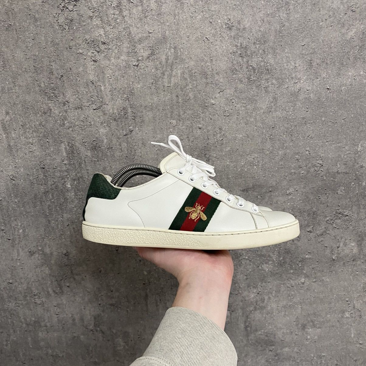 Gucci Gucci Ace Bee Embroidered Sneakers Size US 7.5 / EU 40-41 - 3 Thumbnail