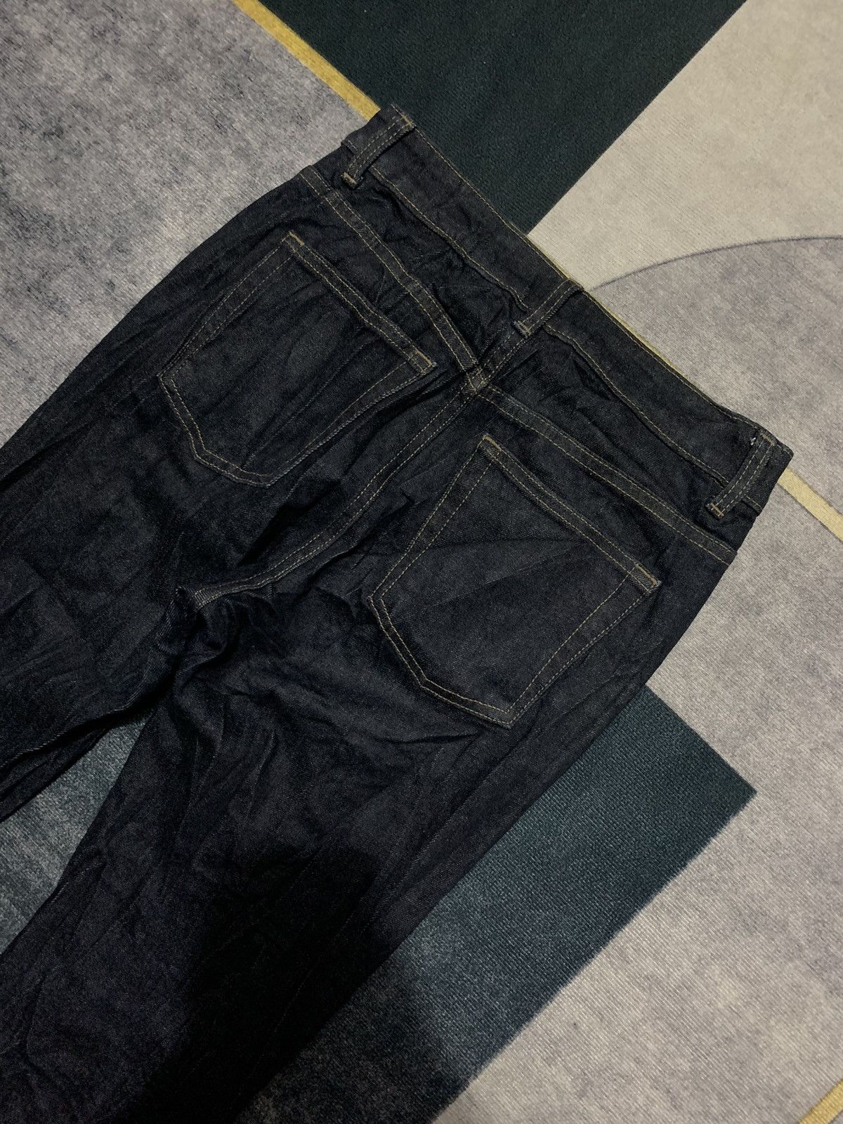 GU × Vintage Y2K GU FLARE BOOT CUT DENIM PANTS Size US 27 - 4 Thumbnail