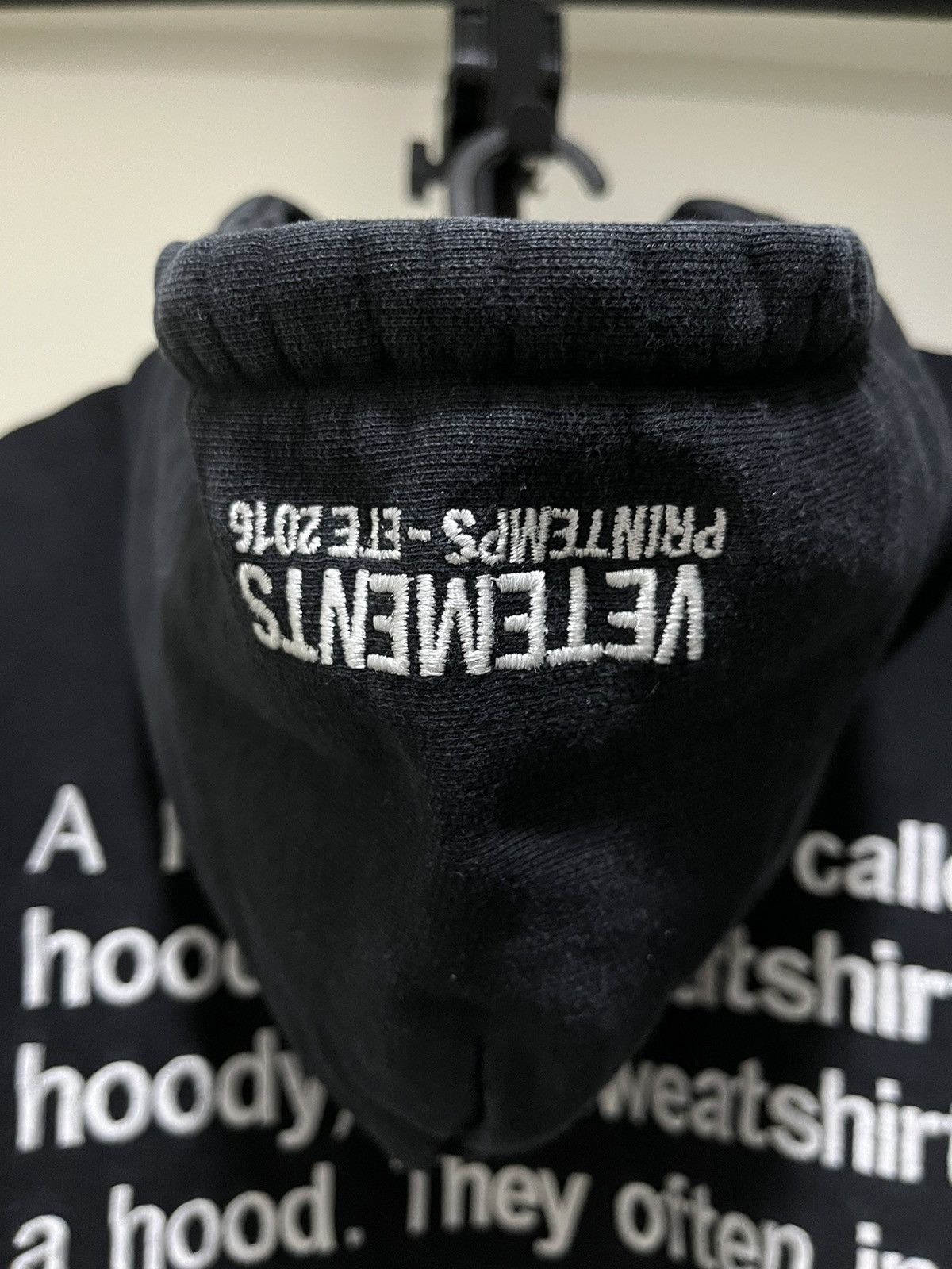 Vetements Vetements definition hoodie Size US S / EU 44-46 / 1 - 4 Thumbnail
