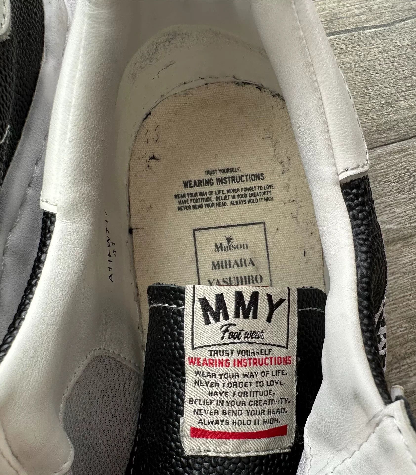 Maison MIHARA YASUHIRO MIHARA YASUHIRO Blakey Leather Low-Top Sneakers Size US 8 / EU 41 - 7 Thumbnail