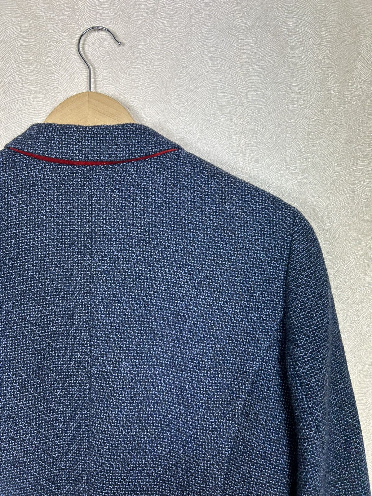 Designer × Schneiders Schneiders Salzburg Womens Navy Wool Tweed Blazer Jacket Size M / US 6-8 / IT 42-44 - 15 Thumbnail