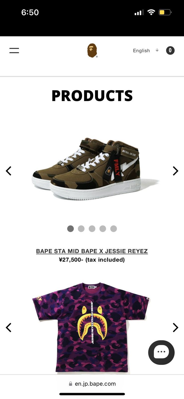 Bape BAPE x Jessie Reyez Mid BAPESTA Shoes Size US 10 / EU 43 - 15 Thumbnail