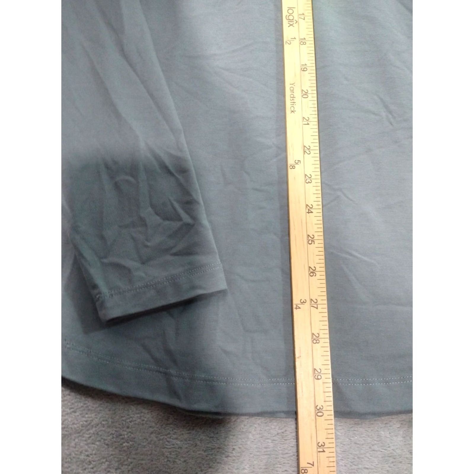 Cuts CUTS Shirt Mens XL Gray Pyca Pro Long Sleeve Crew Neck Curve Hem Size US XL / EU 56 / 4 - 3 Thumbnail