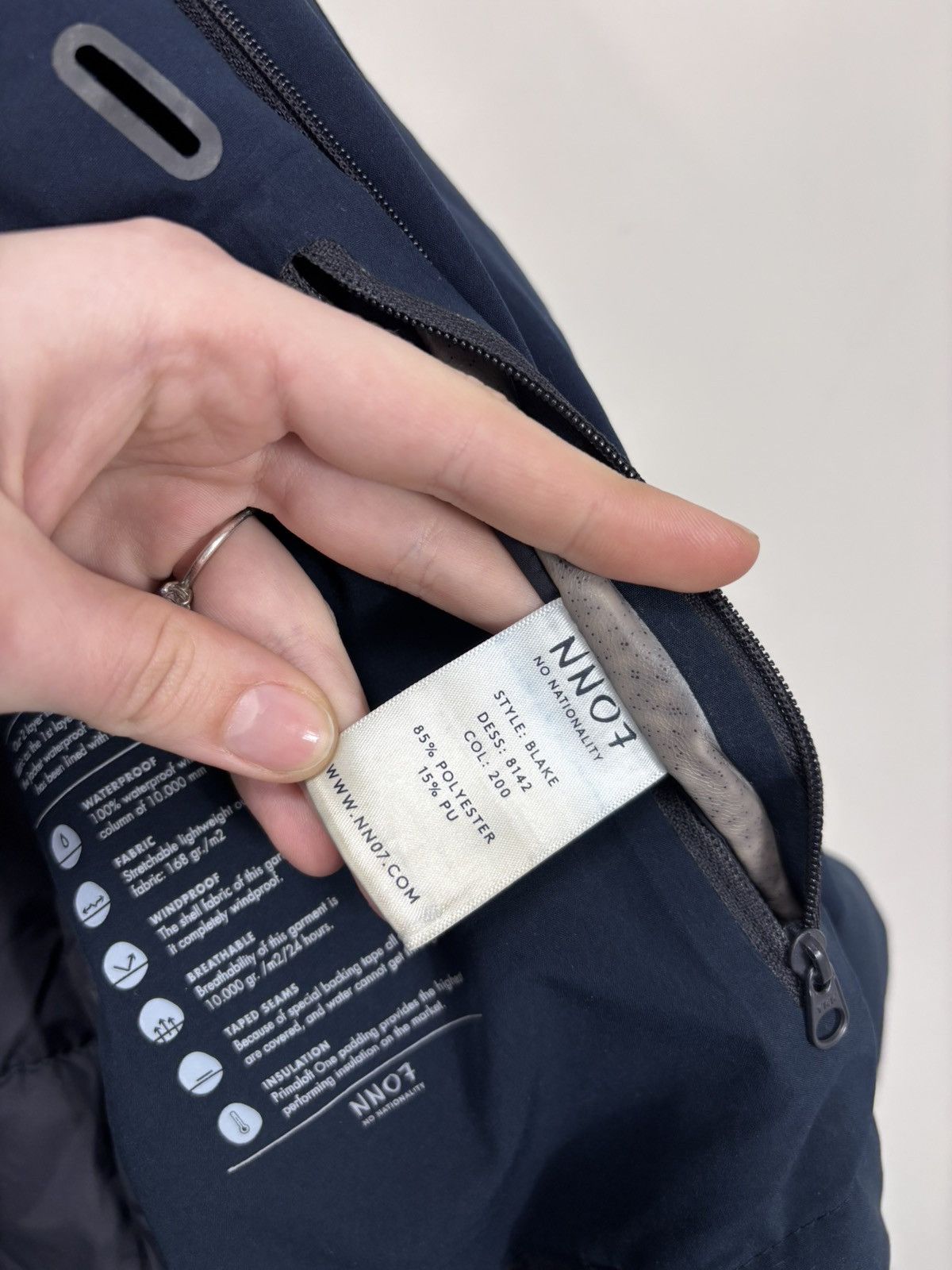 NN07 NN07 No Nationality Men’s Technical Waterproof Jacket Coat Size US L / EU 52-54 / 3 - 20 Thumbnail