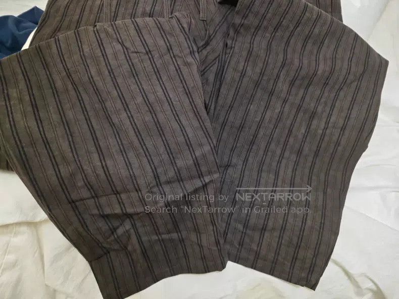 Yohji Yamamoto Yohji Yamamoto size 2 20ss main line look7 dark linen pants Size US 28 / EU 44 - 8 Thumbnail