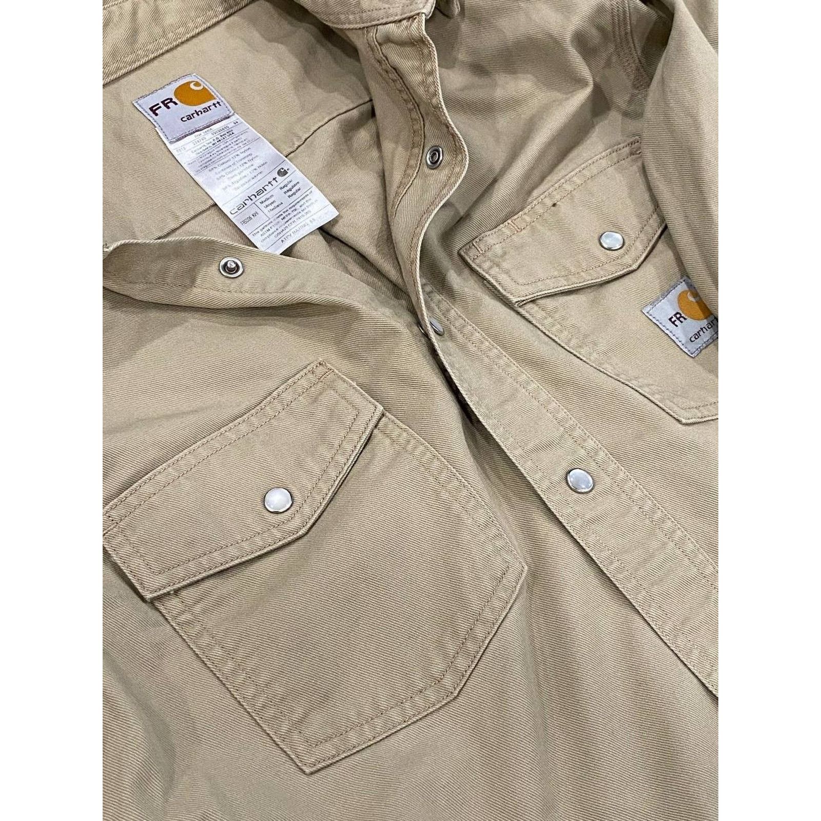 Carhartt Punk LA Anarchy Carhartt FR Flame Resistant Metal Khaki sz M Size US M / EU 48-50 / 2 - 6 Thumbnail