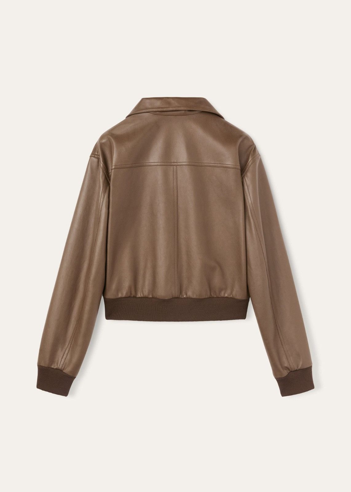 Loro Piana o1srvl11e0126 FAO9203 Short Bomber Jacket in Brown Size XS / US 0-2 / IT 36-38 - 2 Thumbnail