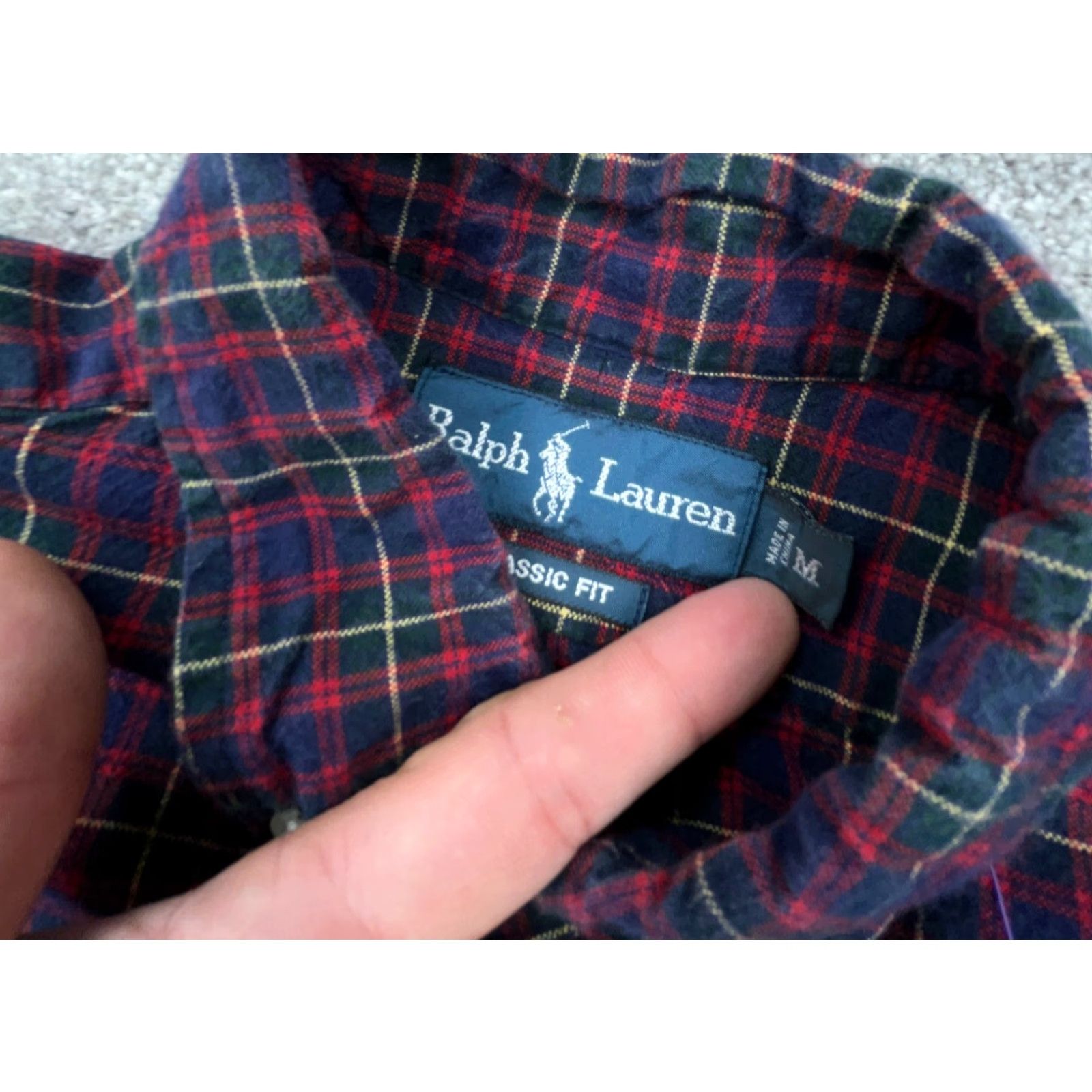 Ralph Lauren Ralph Lauren Shirt Men Medium Red Blue Flannel Button Up Tartan Classic Fit Size US L / EU 52-54 / 3 - 3 Thumbnail