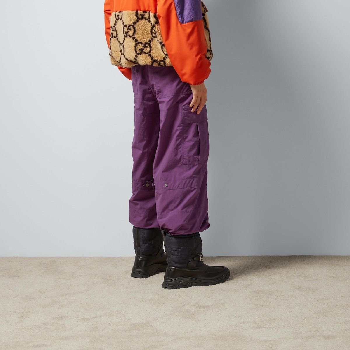 Gucci o1mt1gz0325 Ripstop Nylon Cargo Pant in Purple Size US 30 / EU 46 - 7 Thumbnail
