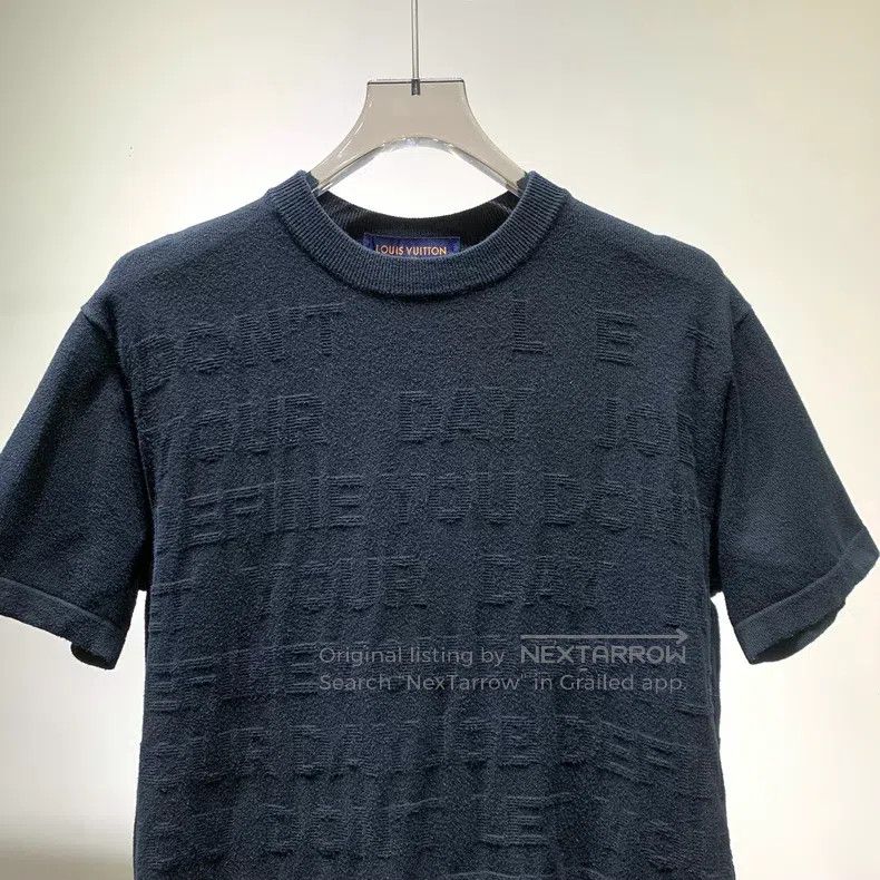 Louis Vuitton Louis Vuitton Black Alphabet Bullet Screen Knit Short Slee Size US S / EU 44-46 / 1 - 4 Thumbnail