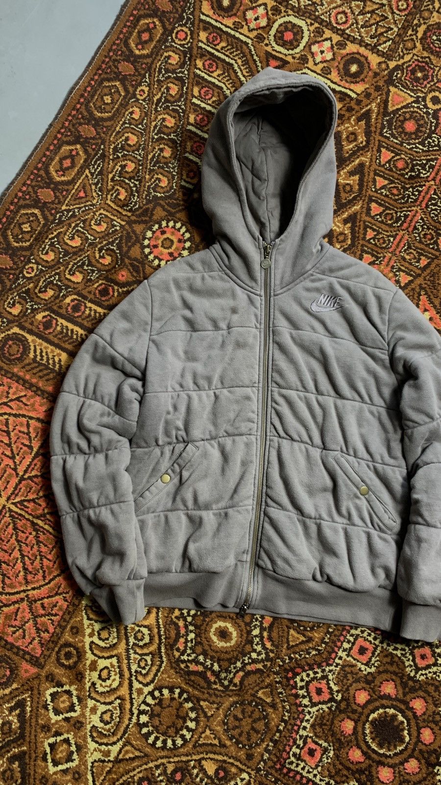 Nike × Vintage Y2K Vintage Nike Brown Jacket Women Size M / US 6-8 / IT 42-44 - 2 Thumbnail