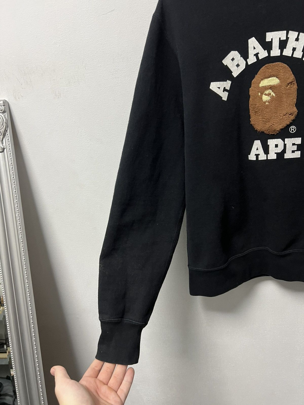 Bape Bape Sweatshirt Y2K Black Big Logo Size M Size US M / EU 48-50 / 2 - 8 Thumbnail