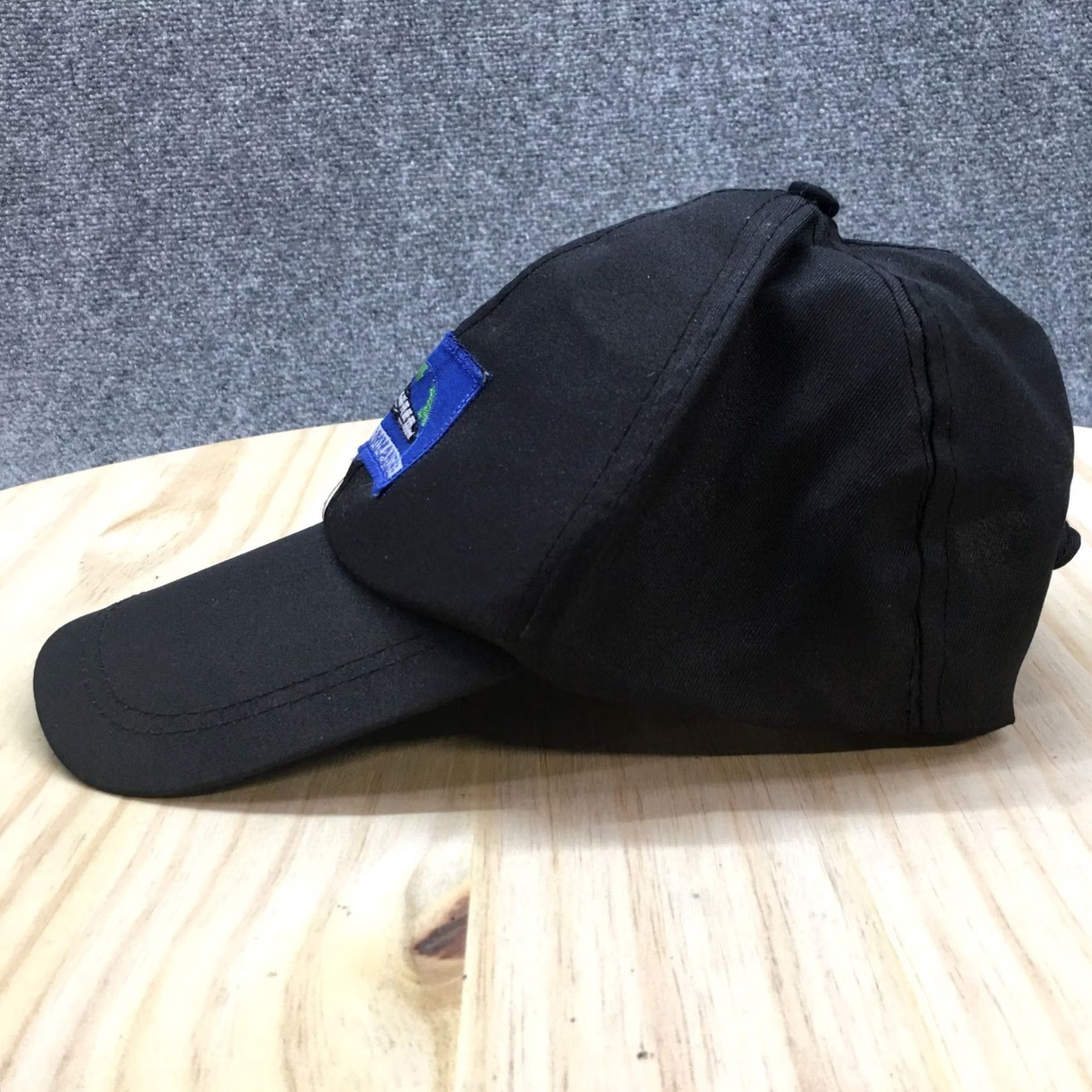 Logo 7 Flight Commander Baseball Cap Mens One Size Black Embroidered Patch Logo Hat Size ONE SIZE - 4 Thumbnail
