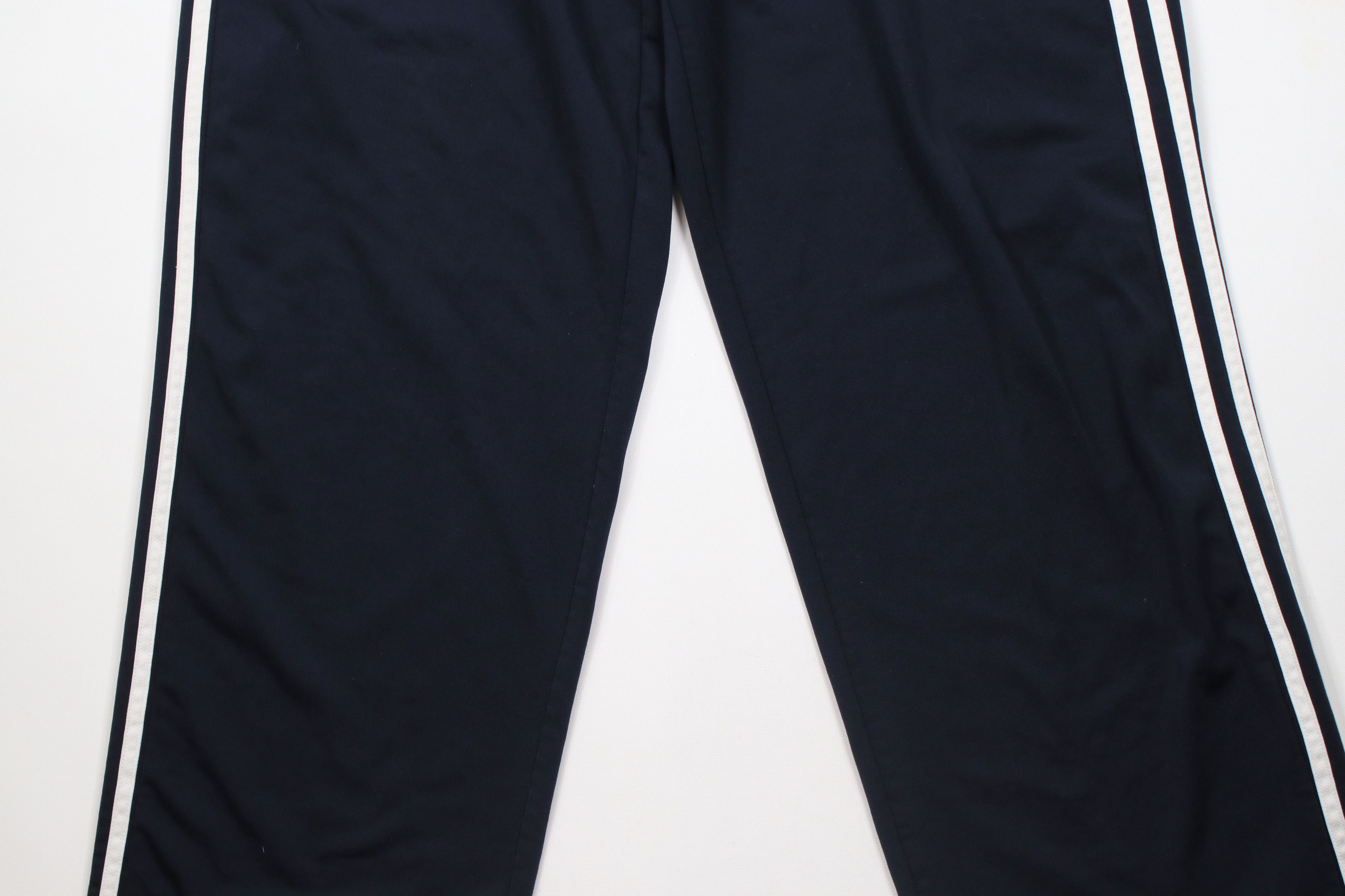 Adidas × Vintage Vintage Y2K Adidas Spell Striped Wide Leg Sweatpants Blue Size US 38 / EU 54 - 3 Thumbnail