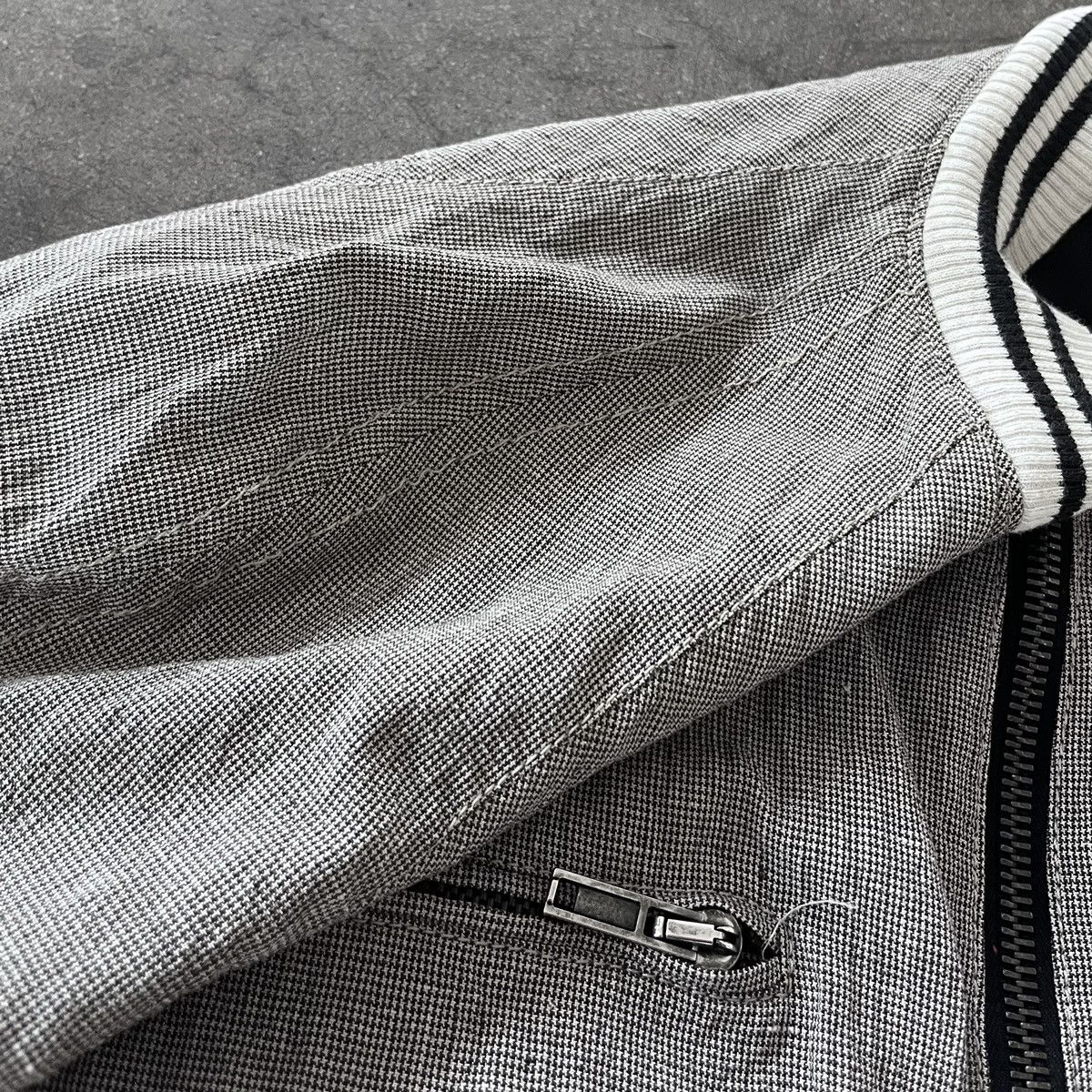 Haider Ackermann SS12 Haider Ackermann Linen Houndstooth Bomber Size US XL / EU 56 / 4 - 6 Thumbnail