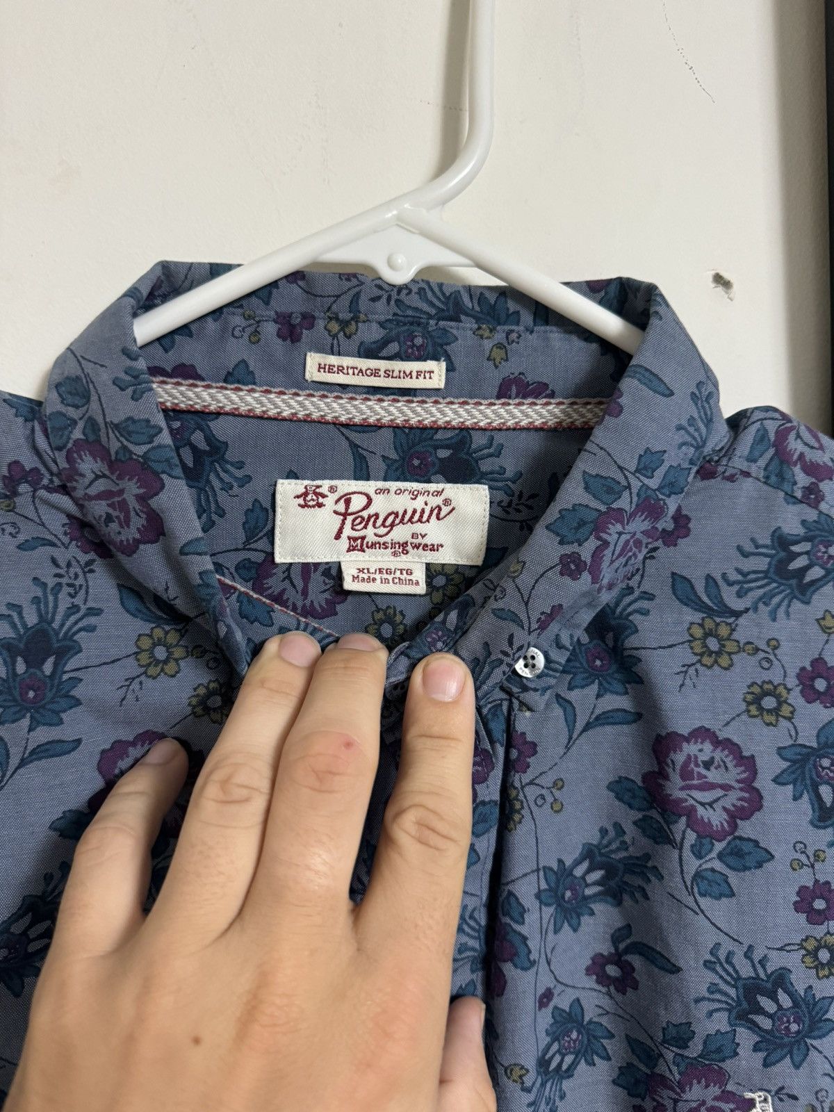 Original Penguin Vintage Penguin Floral Button Down Size US XL / EU 56 / 4 - 3 Thumbnail