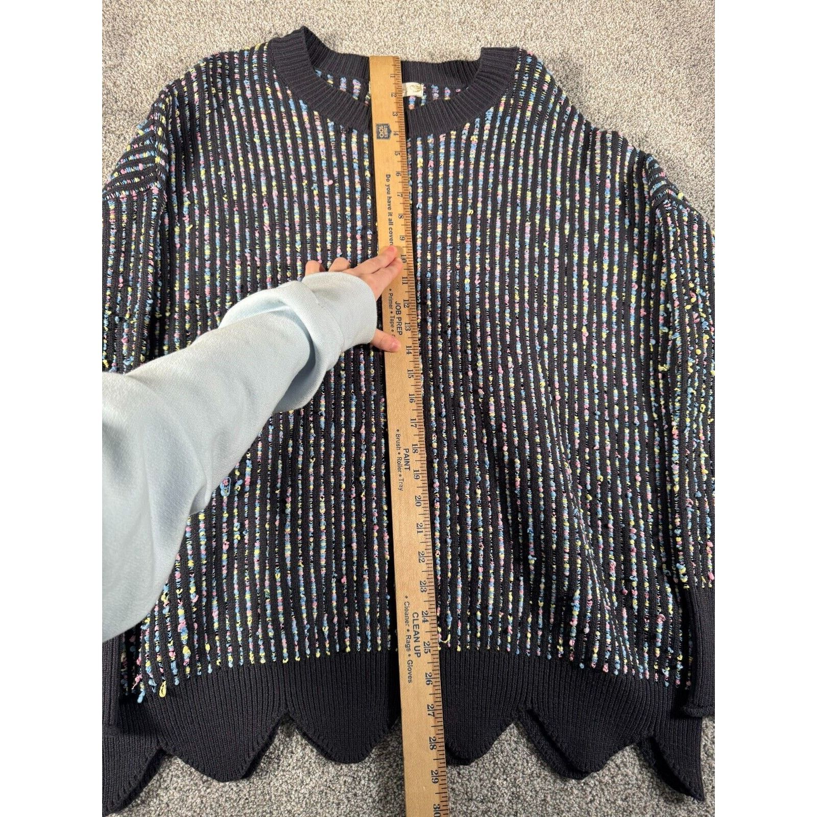 Other Weekend Suzanne Betro Sweater Womens 2X Plus Scalloped Heavy Size XXL / US 16-18 / IT 52-54 - 9 Thumbnail
