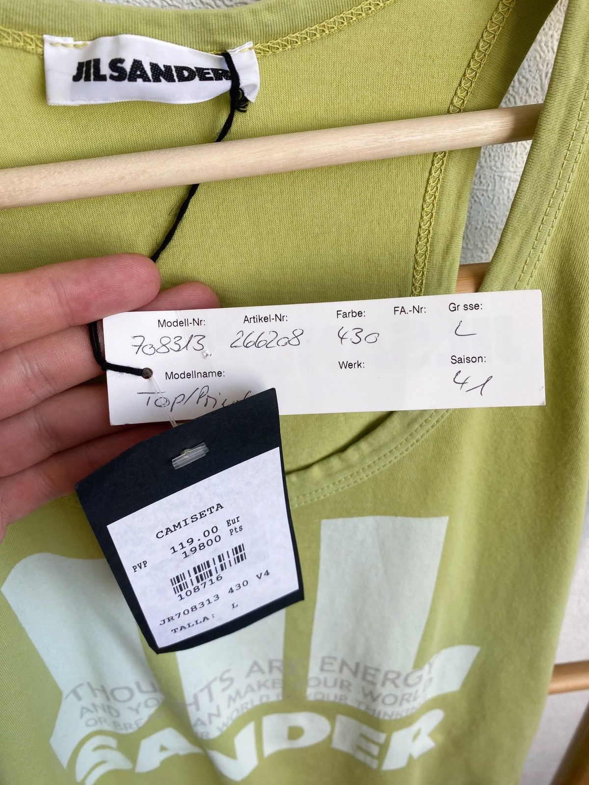 Jil Sander New Jil Sander Top Size L / US 10 / IT 46 - 5 Thumbnail