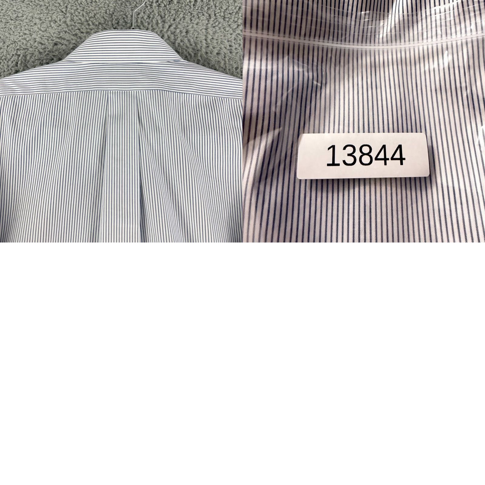 Brooks Brothers Brooks Brothers 1818 Button-Up Dress Shirt Mens Large Blue White Stripe Regent Shirt Size 42R - 9 Thumbnail