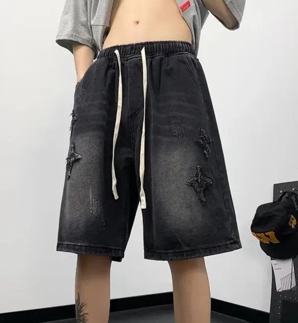 Japanese Brand Kimijima x Etou Distressed Shorts y2k Size US 34 / EU 50 - 5 Thumbnail
