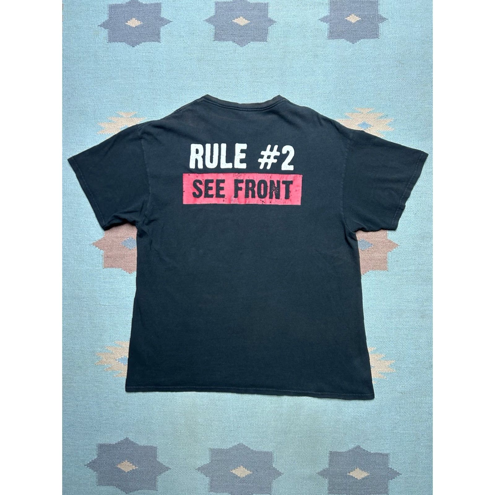 Hot Topic VINTAGE Rule #1 I’m Always Right Funny T-Shirt Mens XL Black L/XL Graphic Y2K faded Size US XL / EU 56 / 4 - 5 Thumbnail