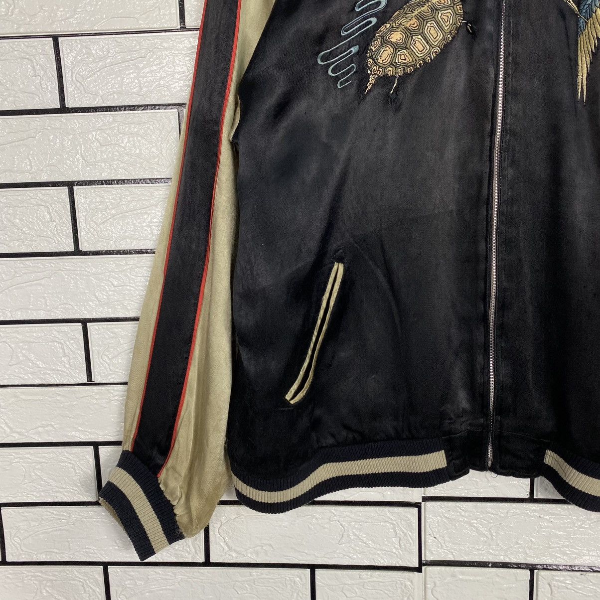 Japanese Brand 🔥Vintage Reversible Souvenir Sukajan Jacket Embroidery Toyo Size US L / EU 52-54 / 3 - 6 Thumbnail