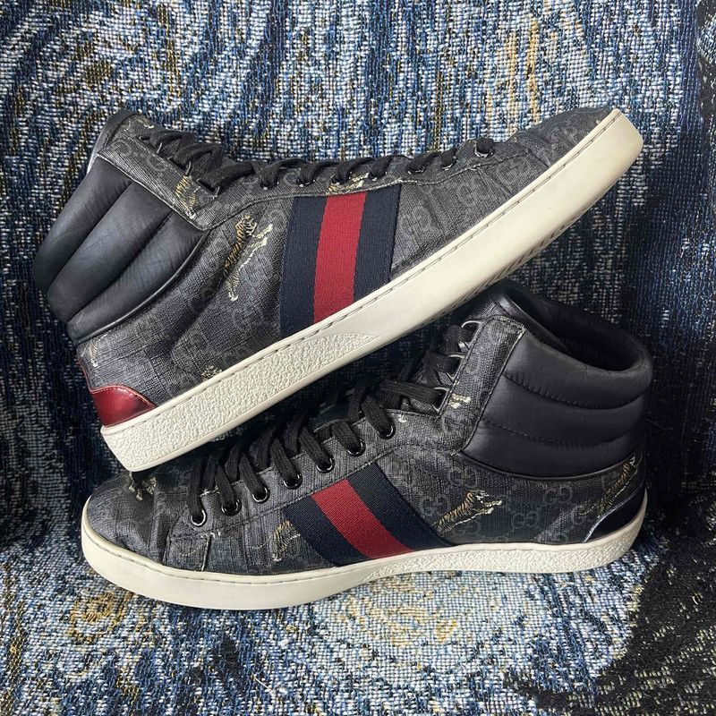 Gucci Gucci Ace GG Supreme High-Top Sneakers Size US 9.5 / EU 42-43 - 6 Thumbnail