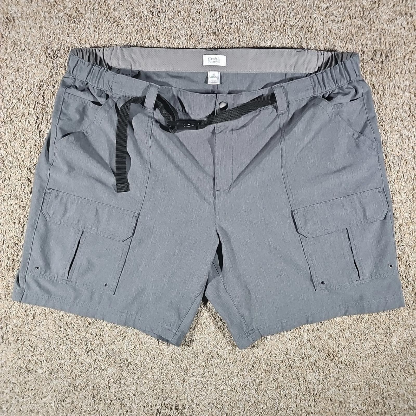 Croft & Barrow Croft & Barrow Relaxed Stretch Belted Cargo Hiking Shorts 50 Size US 44 / EU 60 - 1 Thumbnail