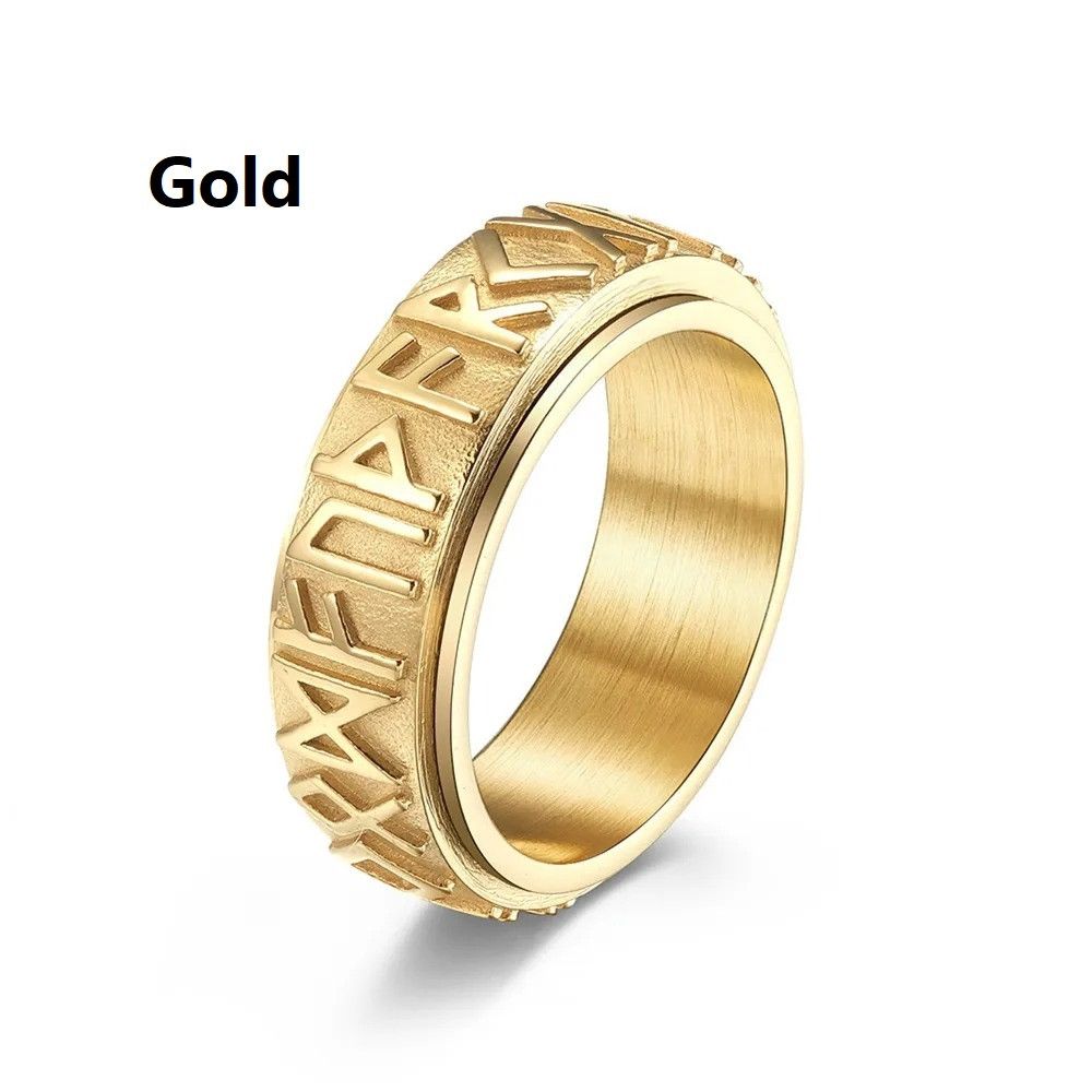 Other Norse Viking Runes Amulet Spinner Ring Streetwear Gift Size ONE SIZE - 7 Thumbnail
