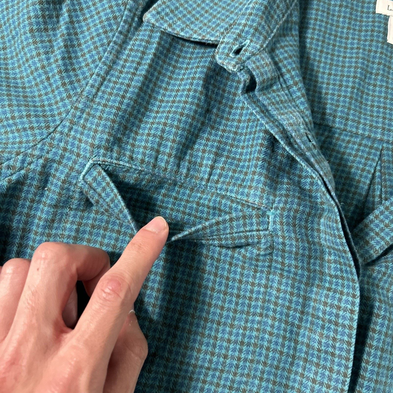L.L. Bean LL Bean Archive Soft Flannel 1958 Wms Medium Function Tunic Size M / US 6-8 / IT 42-44 - 8 Thumbnail
