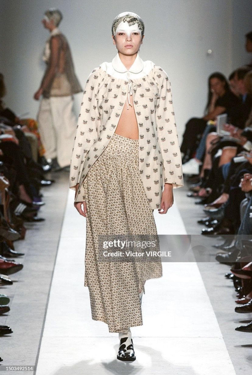 Comme des Garcons CdG 2002 Runway Dog Print Apron Skirt Pants Size 27" / US 4 / IT 40 - 1 Thumbnail