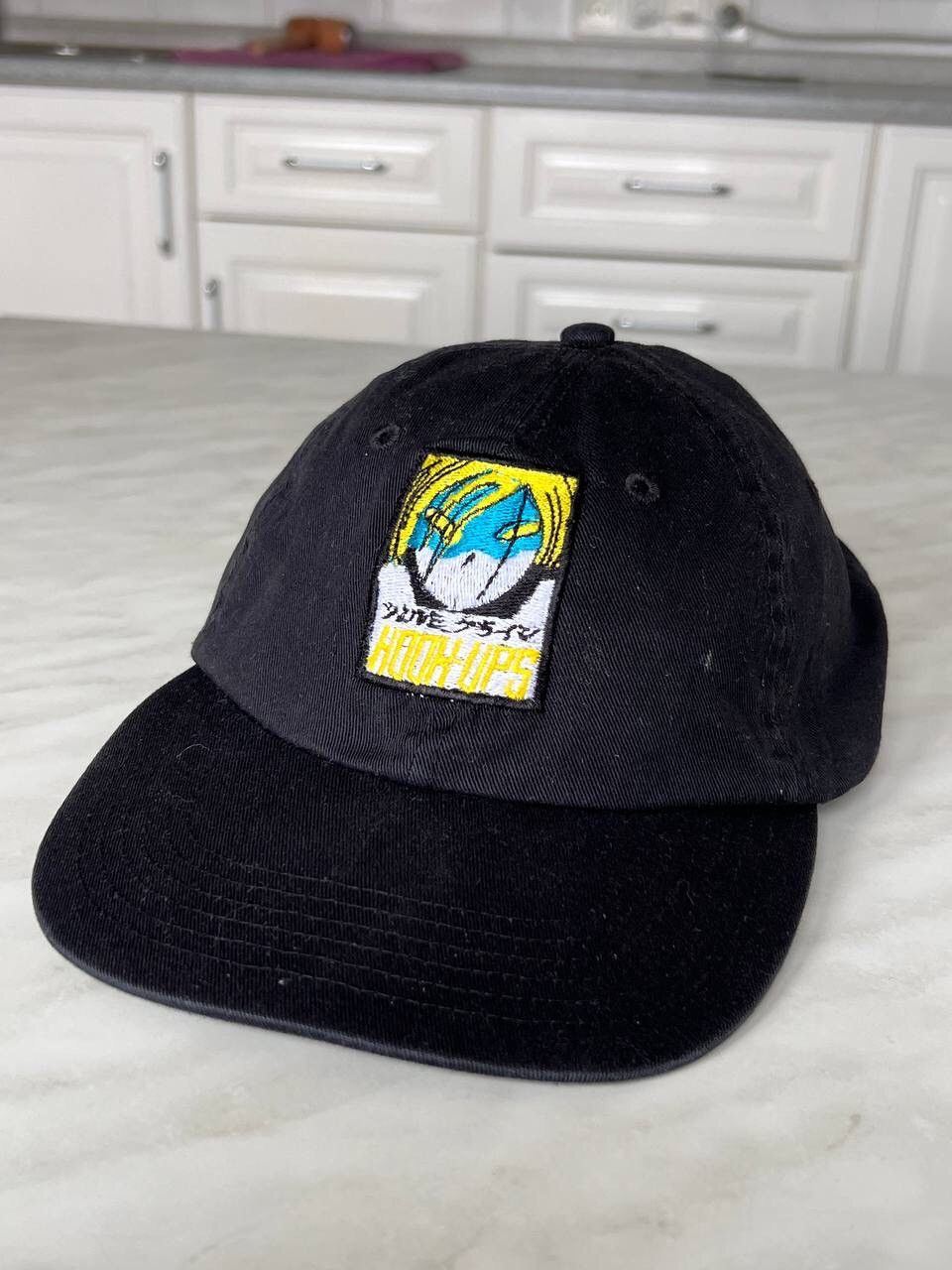 Hook-Ups Vintage Hook Ups Skateboarding Anime Hat Cap Black Skategang Size ONE SIZE - 1 Thumbnail