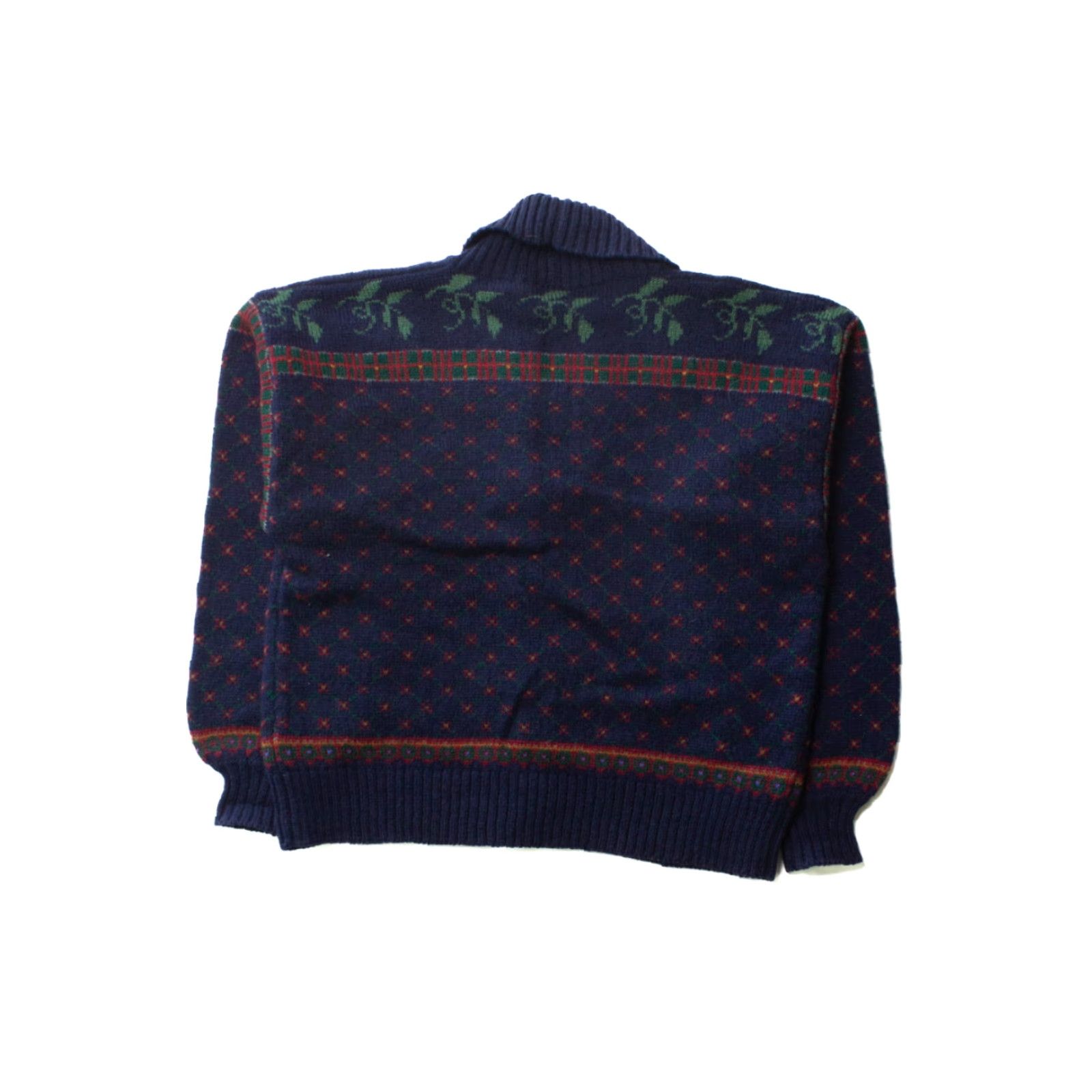 Vintage VINTAGE Susan Bristol Cardigan Navy Blue Large 1990s Knit Women's Sweater Size L / US 10 / IT 46 - 3 Thumbnail