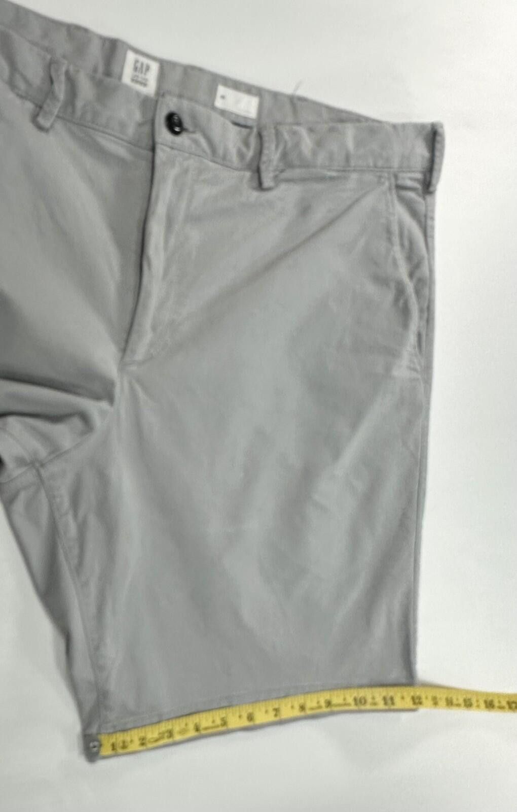 Gap Gap Flat Front Cotton/Spandex Chino Shorts Gray Mens 38 Size US 38 / EU 54 - 6 Thumbnail