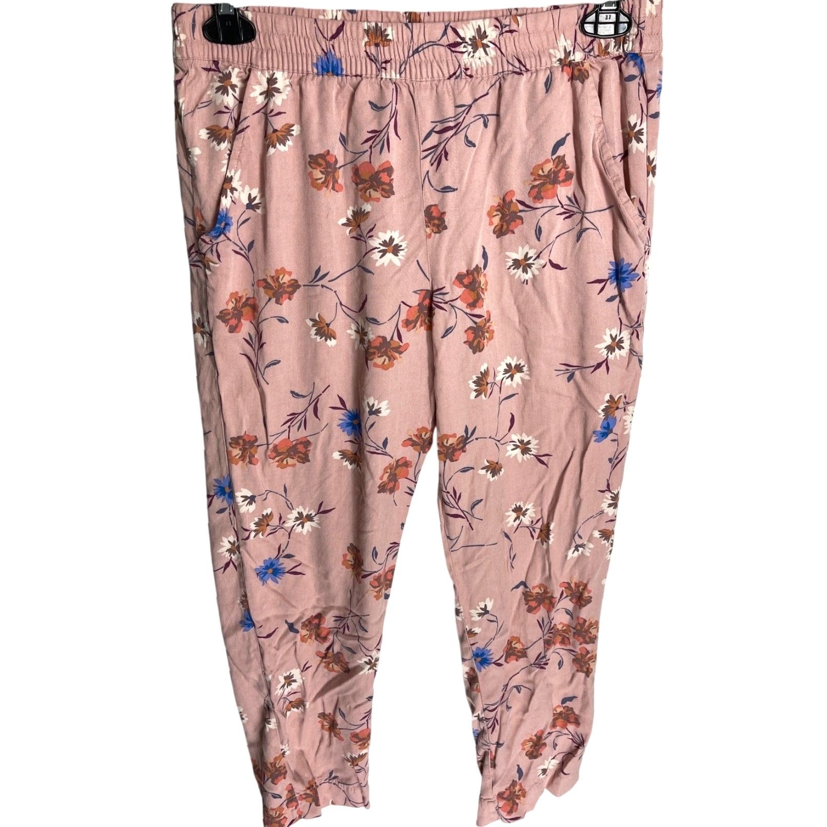 Jessica Simpson Jessica Simpson Lounge Pants Women Size S Pink Floral Comfy Lightweight Garden Size 28" / US 6 / IT 42 - 2 Thumbnail