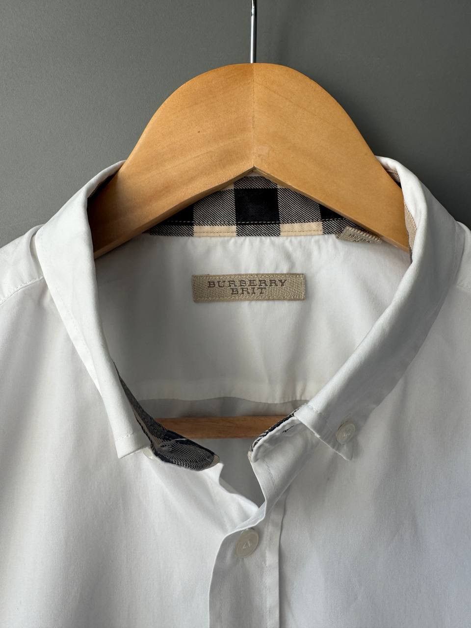 Burberry Burberry Brit White Pocket Short Shirt Size US M / EU 48-50 / 2 - 2 Thumbnail
