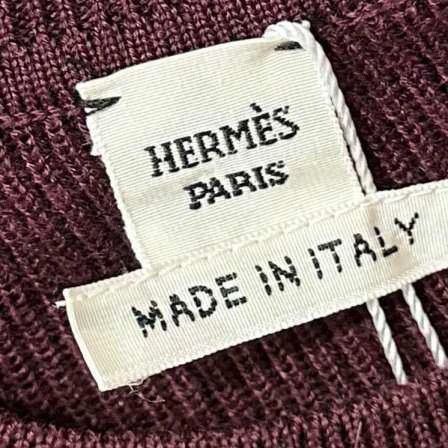 Embroidered Hermes Knit Sweater Top-2506