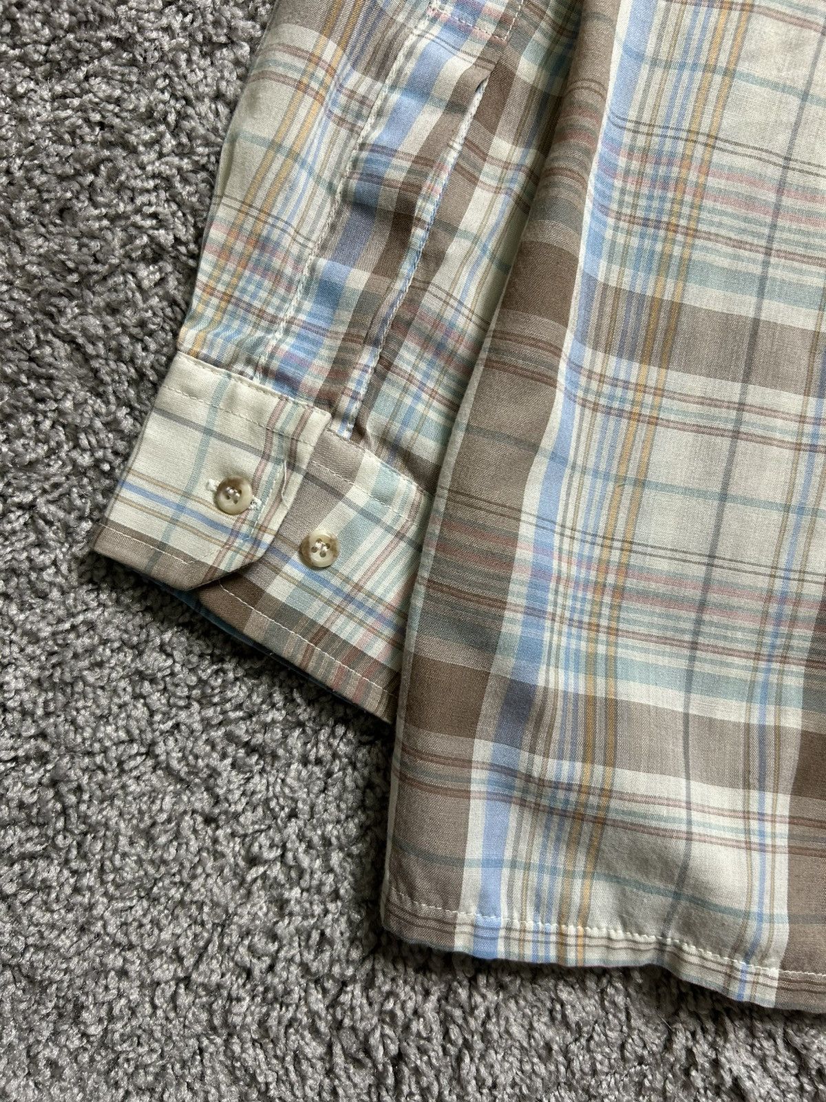 Arrow × Vintage Vintage 80s Arrow Sportswear Checkered Shirt Single Needle Size US M / EU 48-50 / 2 - 6 Thumbnail