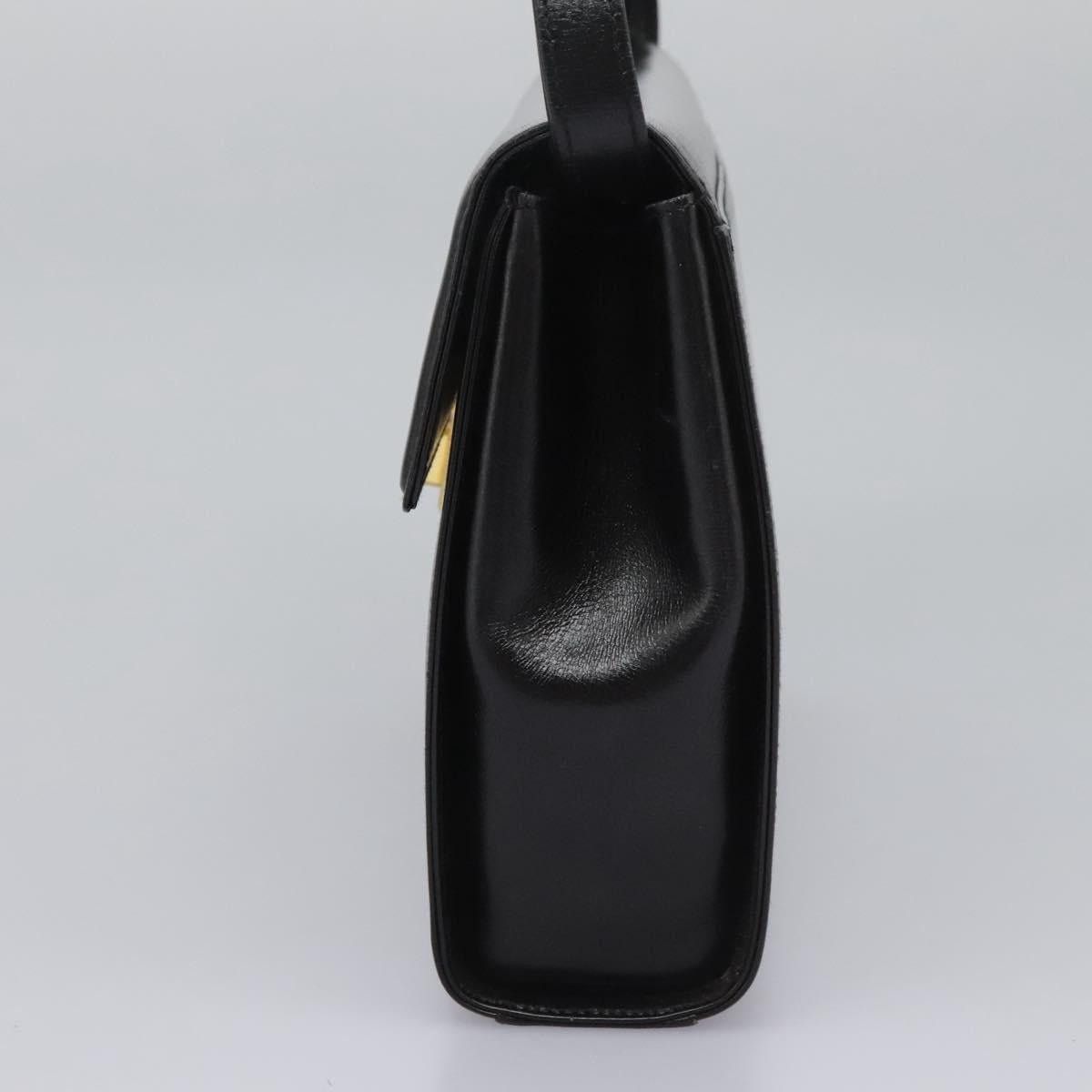 Gucci GUCCI Hand Bag Leather Black Gold Size ONE SIZE - 3 Thumbnail