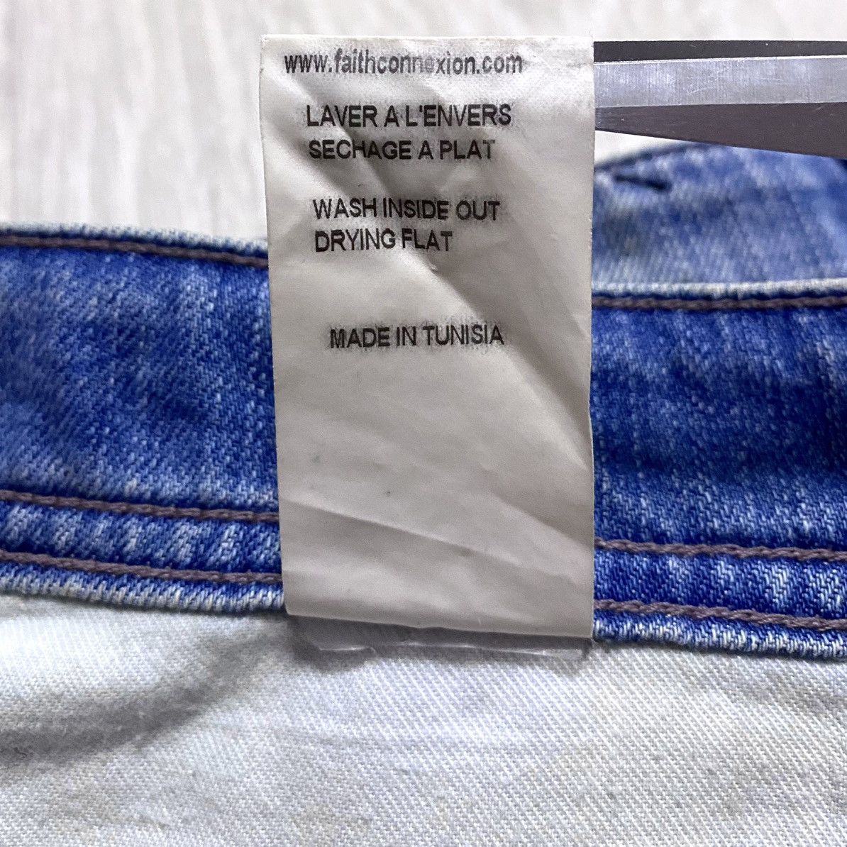 Faith Connexion Women’s Destroyed Washed Paint Splatter Denim Mini Shorts Size 25" / US 0 / IT 36 - 13 Thumbnail