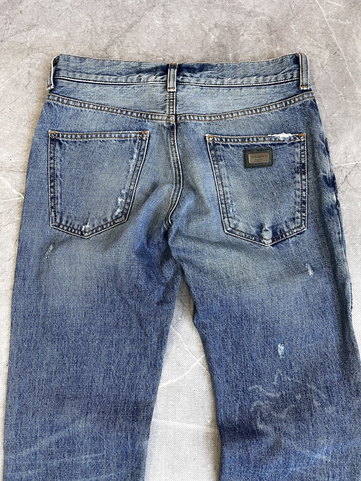 Dolce & Gabbana Dolce Gabbana Denim Slim Jeans Distressed luxury Y2K Size US 30 / EU 46 - 8 Thumbnail