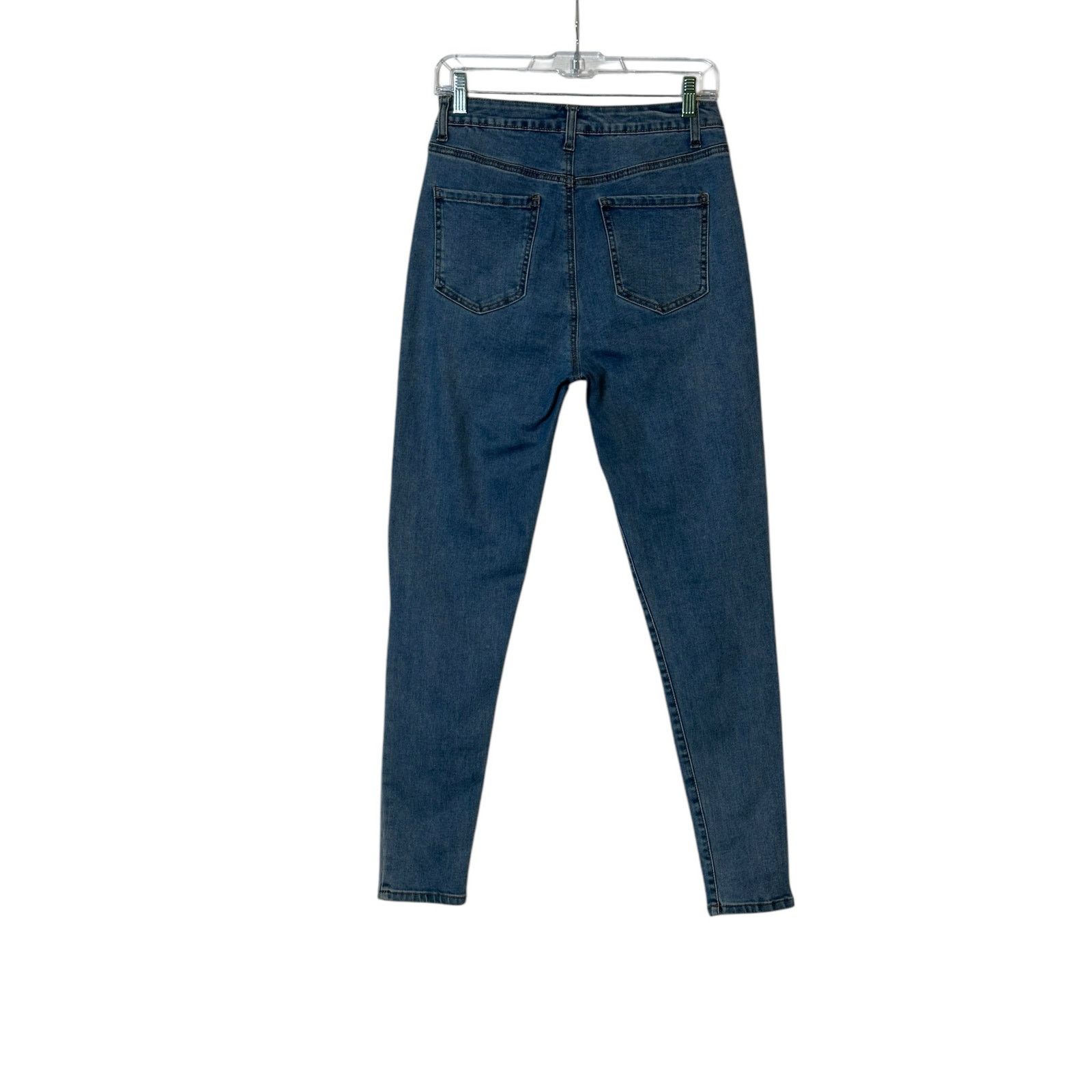 Forever 21 FOREVER 21 blue skinny high waisted stretch jeans size 29 Size 29" - 2 Thumbnail