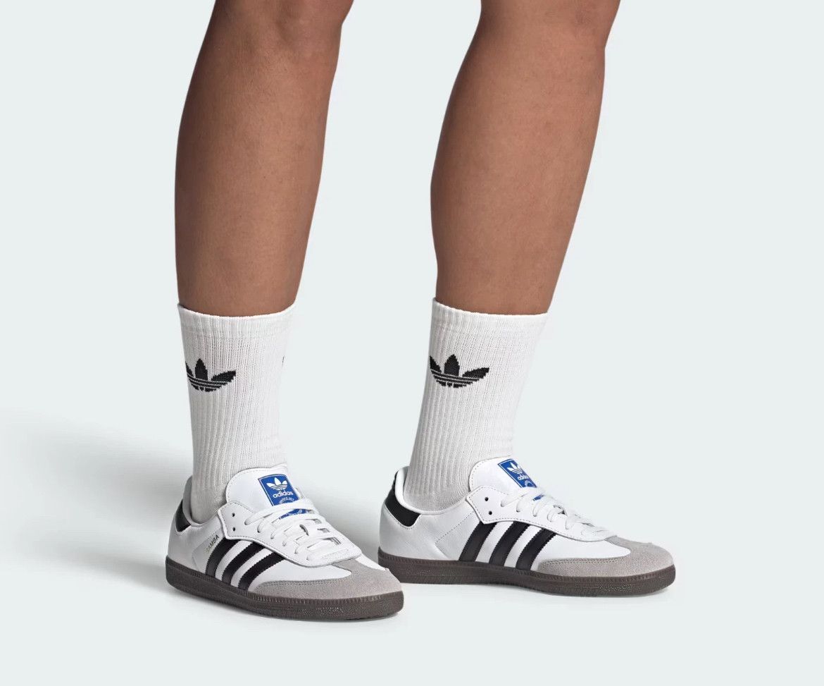 Adidas Adidas Samba Adidas Samba OG White/Blk/Granite B75806 Size US 8 / EU 41 - 6 Thumbnail