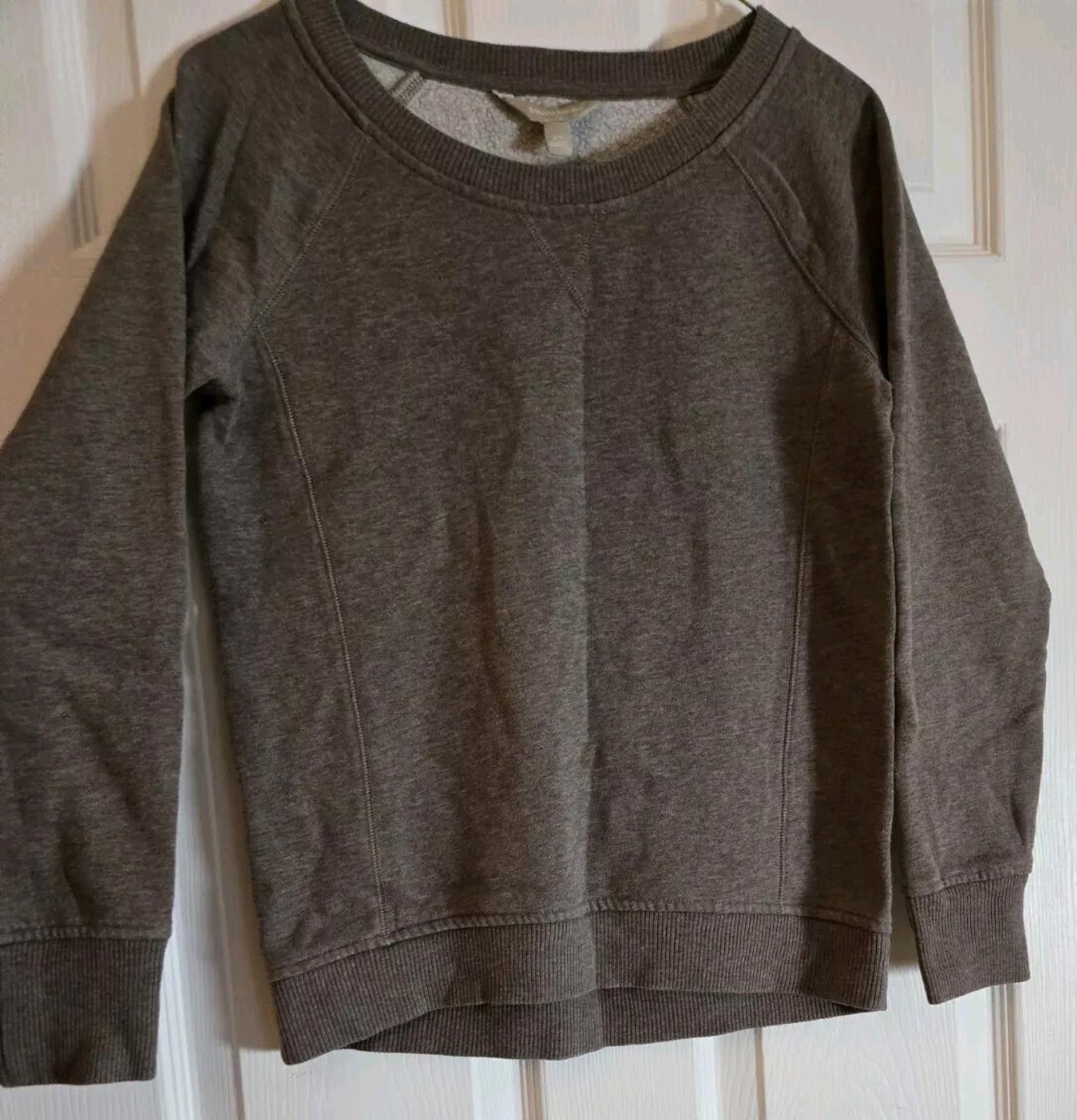 Banana Republic Banana Republic Sweatshirt Womens XS Brown Neutral Crew Neck Size XS / US 0-2 / IT 36-38 - 3 Thumbnail