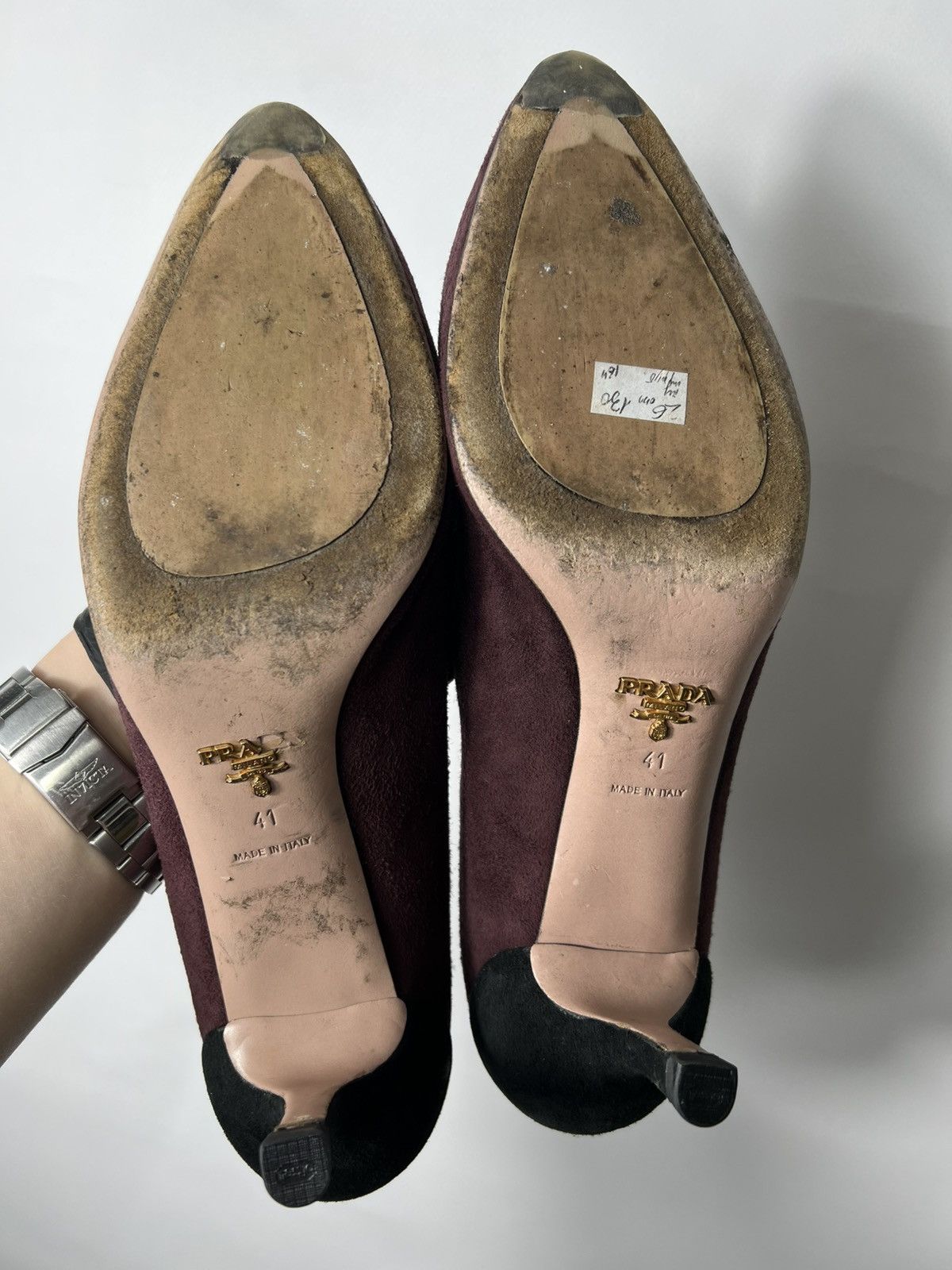 Vintage rare Italian designer Luxury Prada Heels Size 41