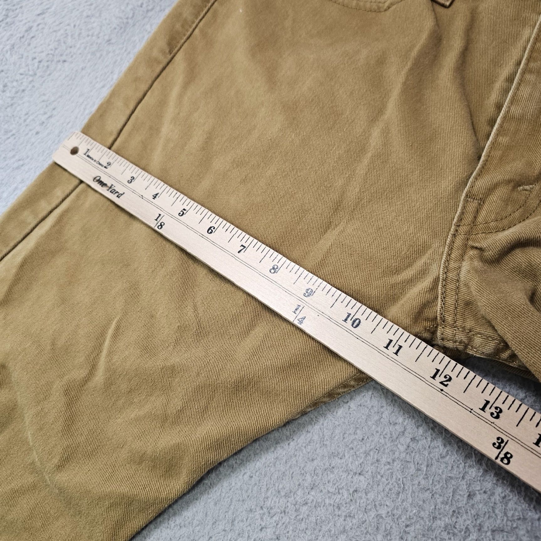 Levi's Levi's 513 Jeans Mens 33x31 Slim Straight Stretch Khaki Denim Casual Pants Belt Zip Pocket Size US 33 - 4 Thumbnail