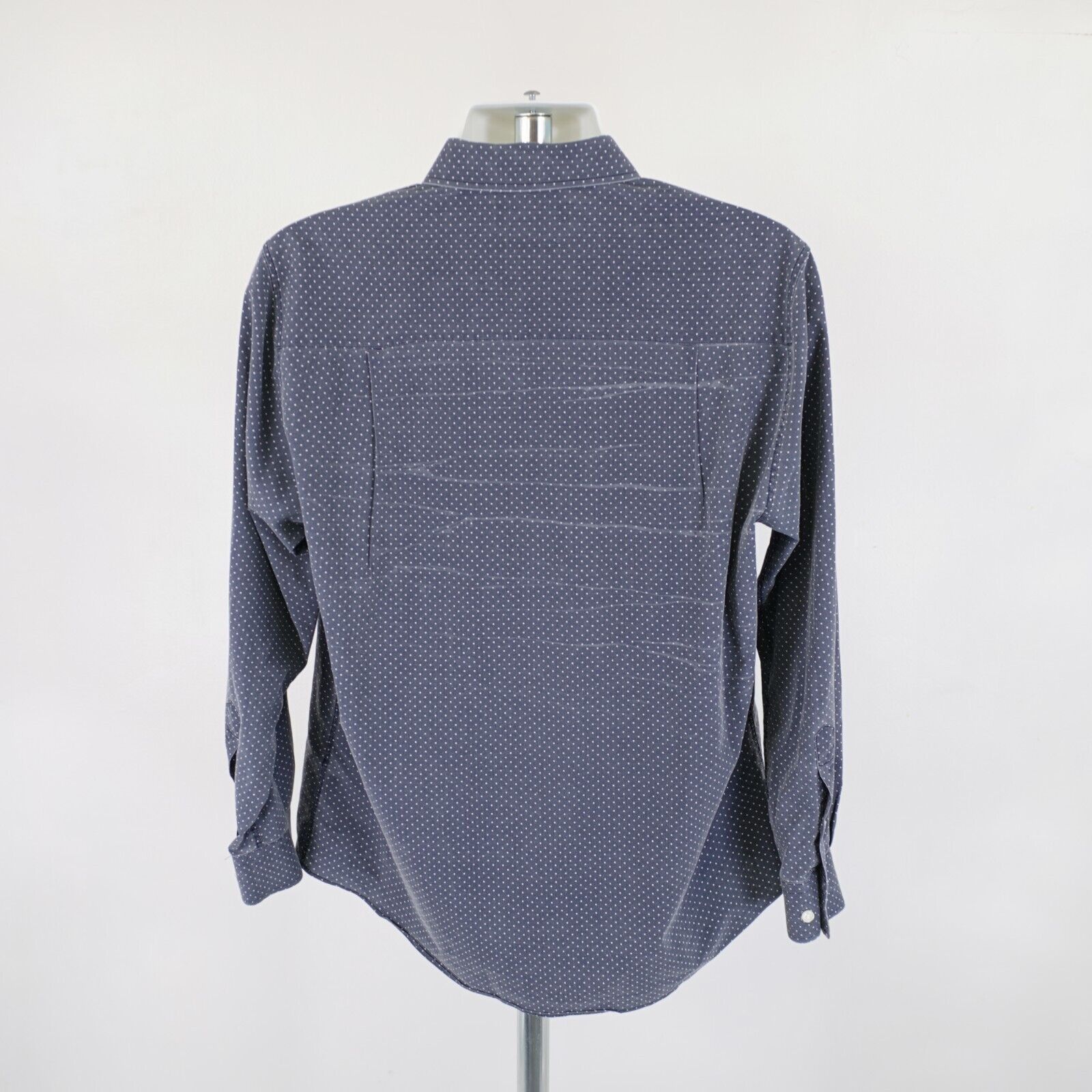 Designer DAMAGED Nick Graham Stretch Modern Fit Blue Polka Dot Large Size US L / EU 52-54 / 3 - 5 Thumbnail