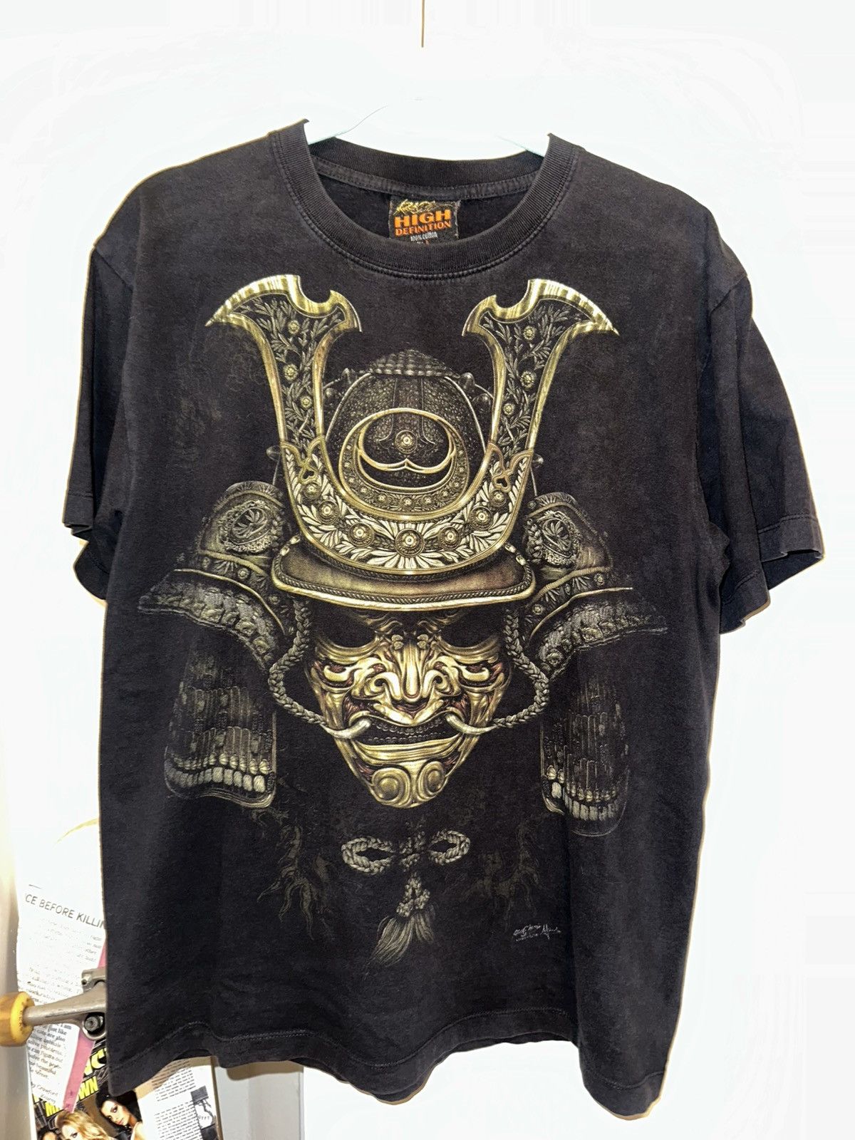 Other Rock Chang Glow In The Dark Japanese Samurai Mask Tee Size US L / EU 52-54 / 3 - 1 Thumbnail