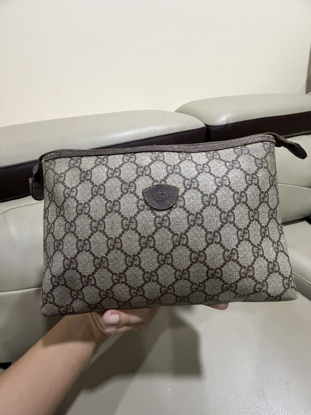 Gucci Authentic Vintage Gucci GG Supreme Monogram Clutch Bag Size ONE SIZE - 17 Thumbnail