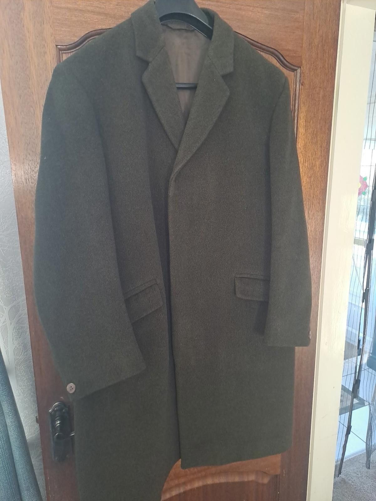 Burton Vintage 1950 Mens Burton Wool Overcoat Size 40 Green/brown Size US L / EU 52-54 / 3 - 2 Thumbnail